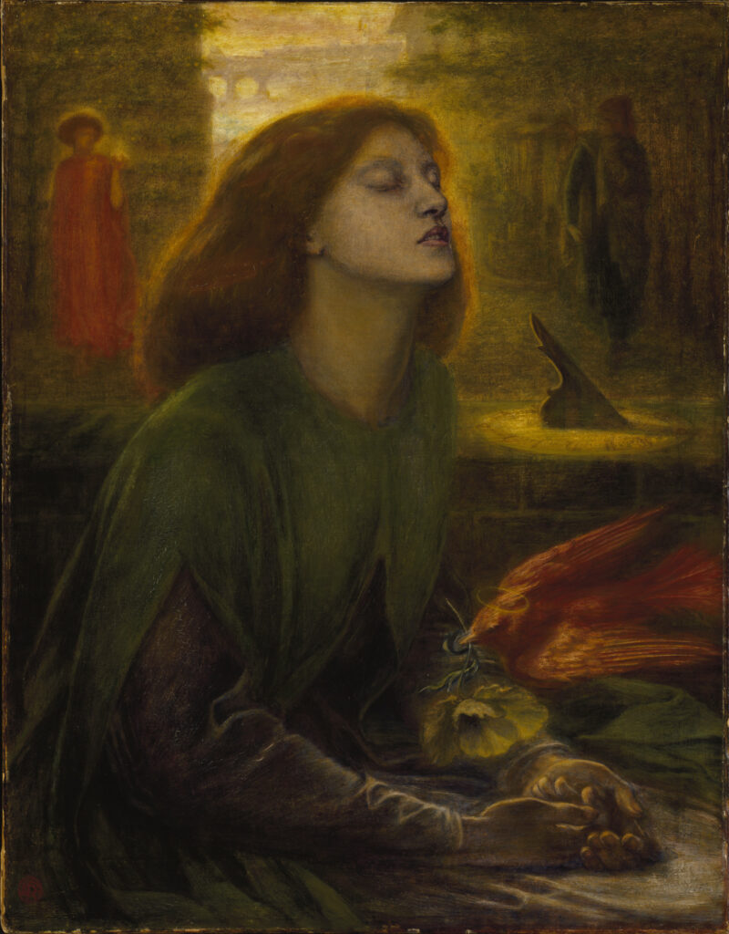Dante Gabriel Rossetti: Beata Beatrix
Elizabeth Siddal la donna Preraffaellita