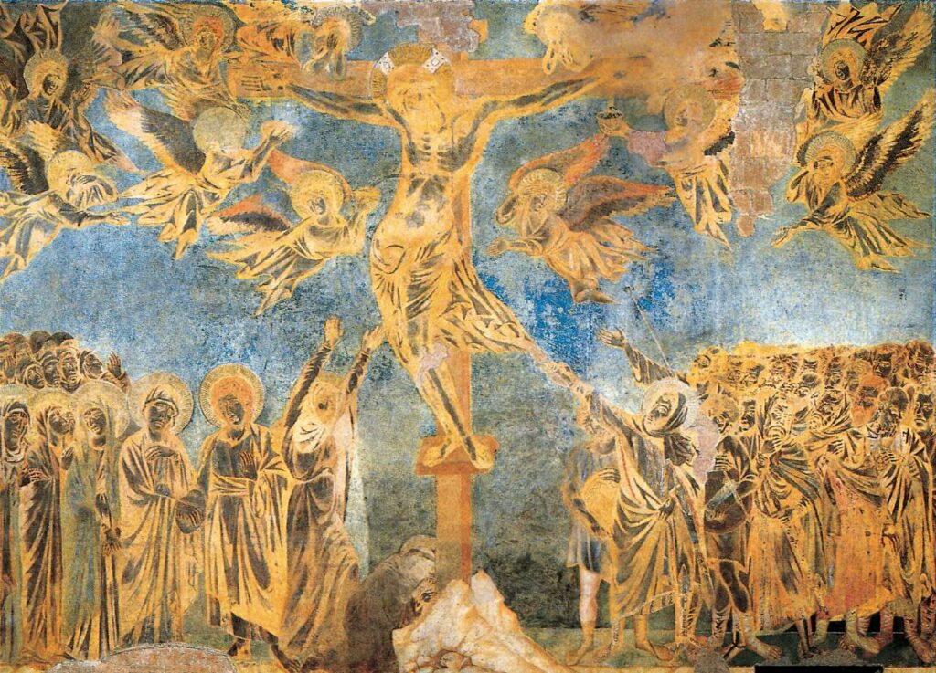 Le sette parole di Cristo, Cimabue Crocifissione di Assisi