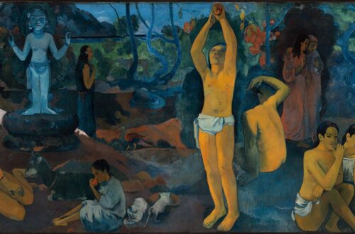 Da dove veniamo?Chi siamo? Dove andiamo? di Paul Gauguin-PODCARD