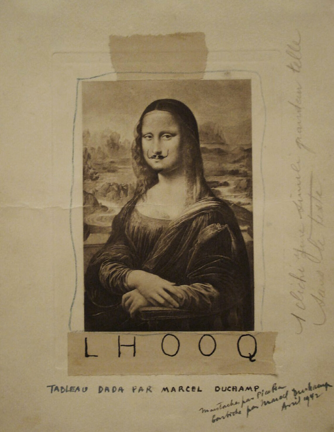 L.H.O.O.Q. di Marcel Duchamp-PODCARD