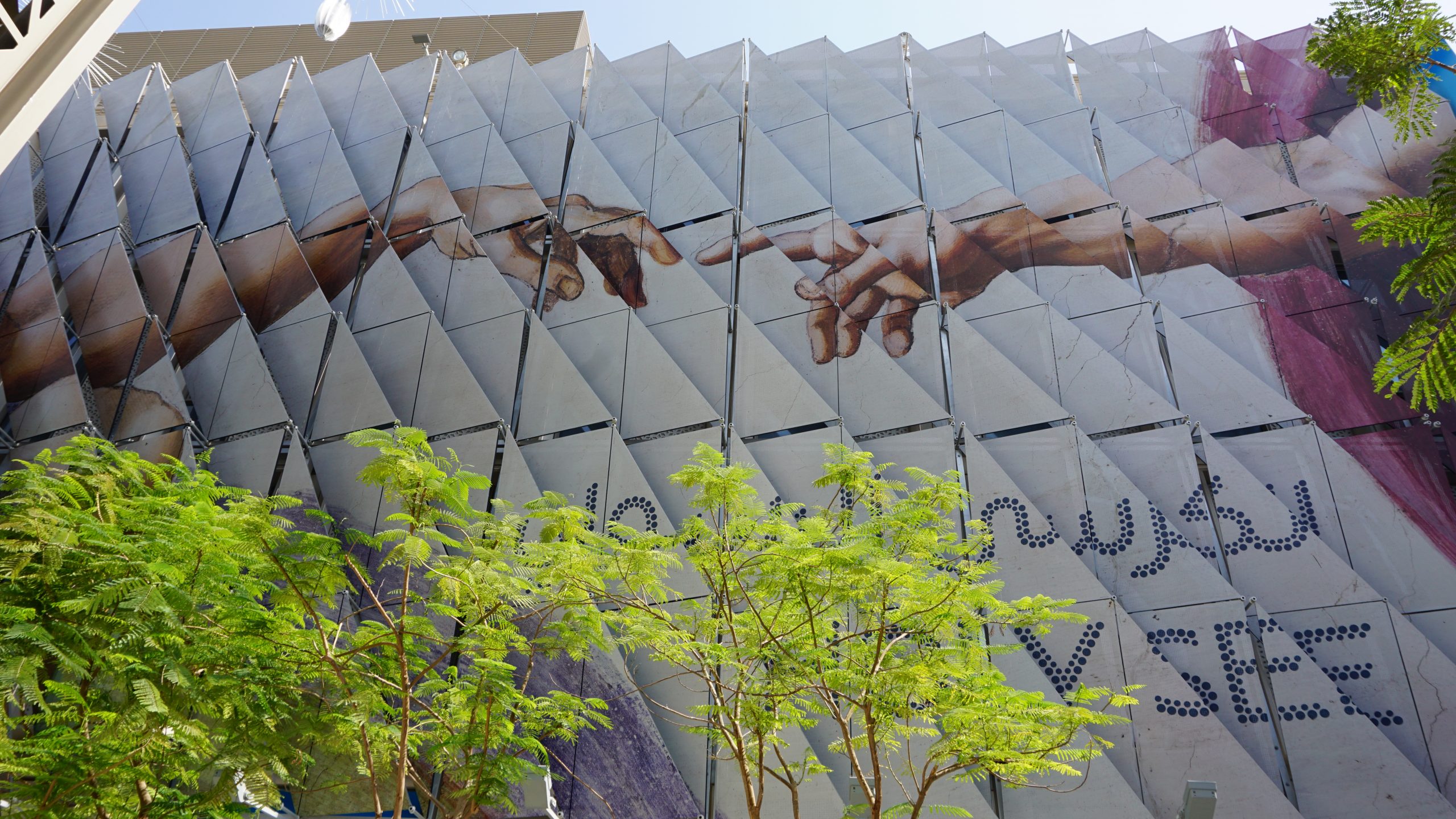 Padiglione vaticano Expo Dubai 2020 Creazione di adamo by Michelangelo